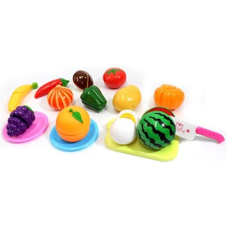 Az Trading & Import AZ Trading & Import PSB22 Fun Kitchen Fruits & Vegetables Cutting Playset PSB22
